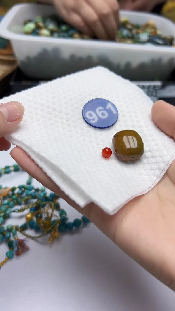 玛瑙/玉髓珠子未镶嵌961随机发