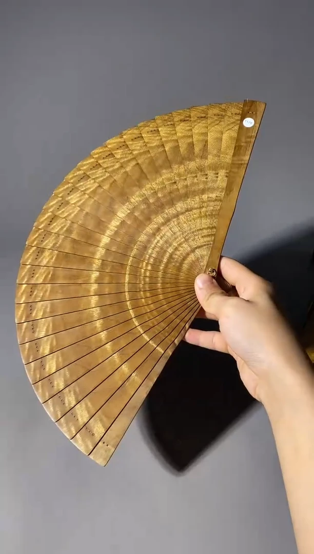 金丝楠112号21cm小叶桢楠扇子
