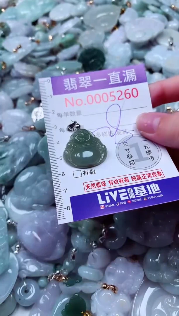 吊坠(不含链)未镶嵌翡翠5260