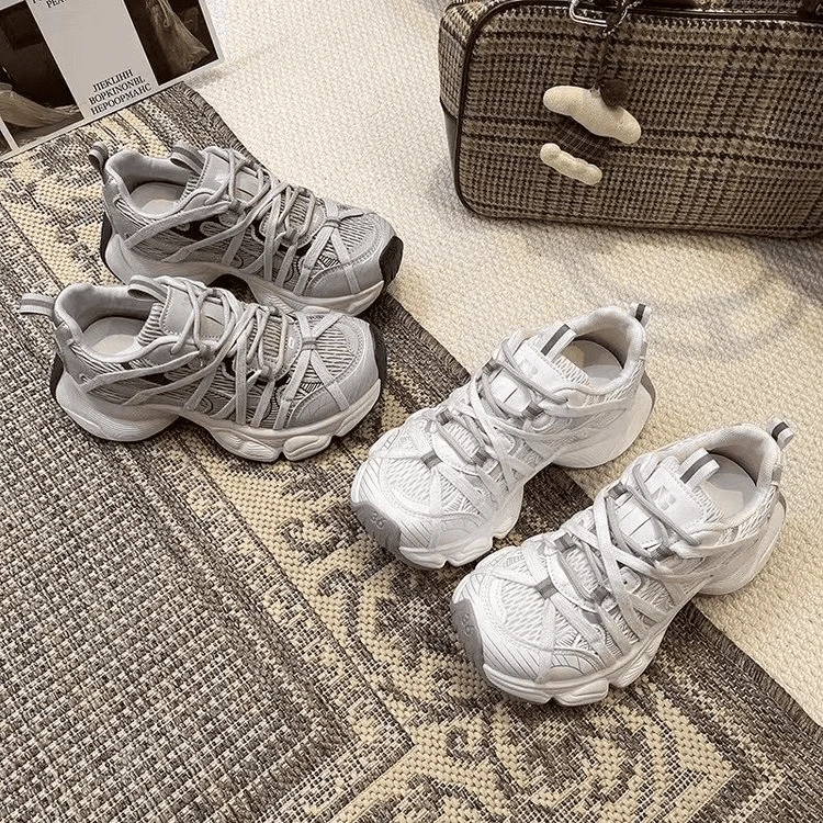 老爹鞋女2025春季新款厚底百搭增高运动休闲鞋休闲爆款运动鞋厚底