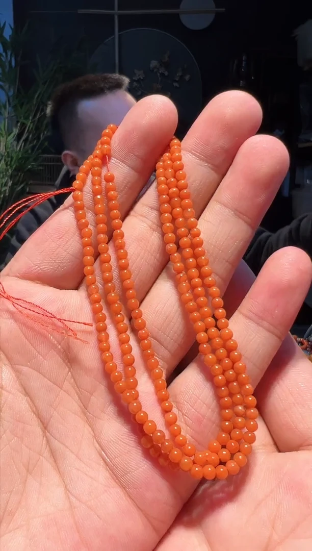 【闪购商品】南红玛瑙手串未镶嵌3+108(柿1000)