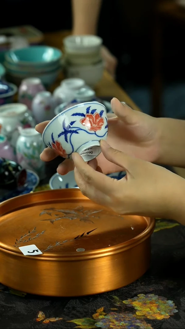 中秋国庆景德镇手绘瓷器