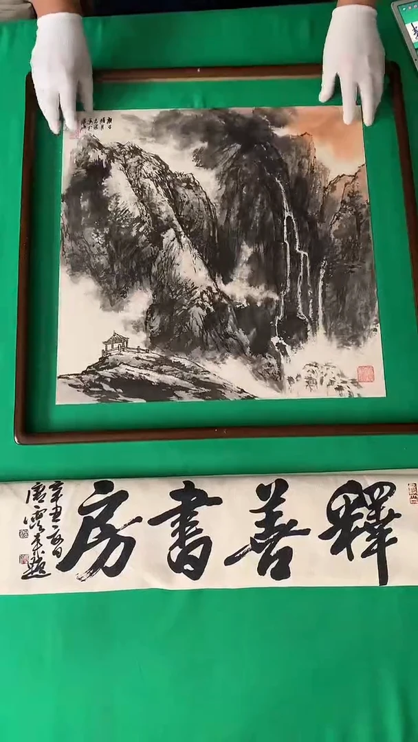 纸本62*62手绘国画作品定制