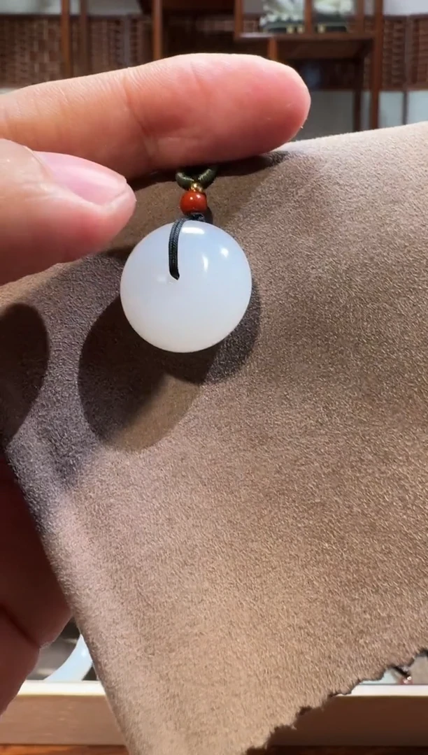 【闪购商品】和田玉吊坠未镶嵌1426白玉平安扣