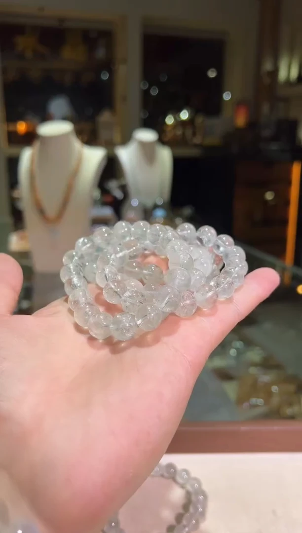 未镶嵌手链水晶11mm+薄荷绿水晶（多样性发一）