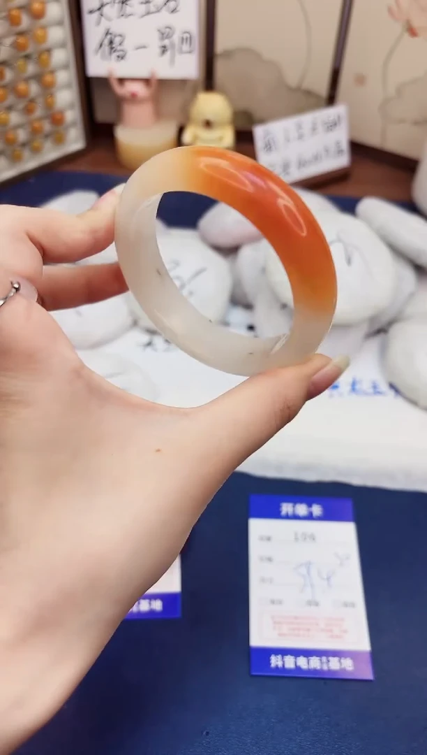 石英质玉手镯未镶嵌106-财气镯-圈口59