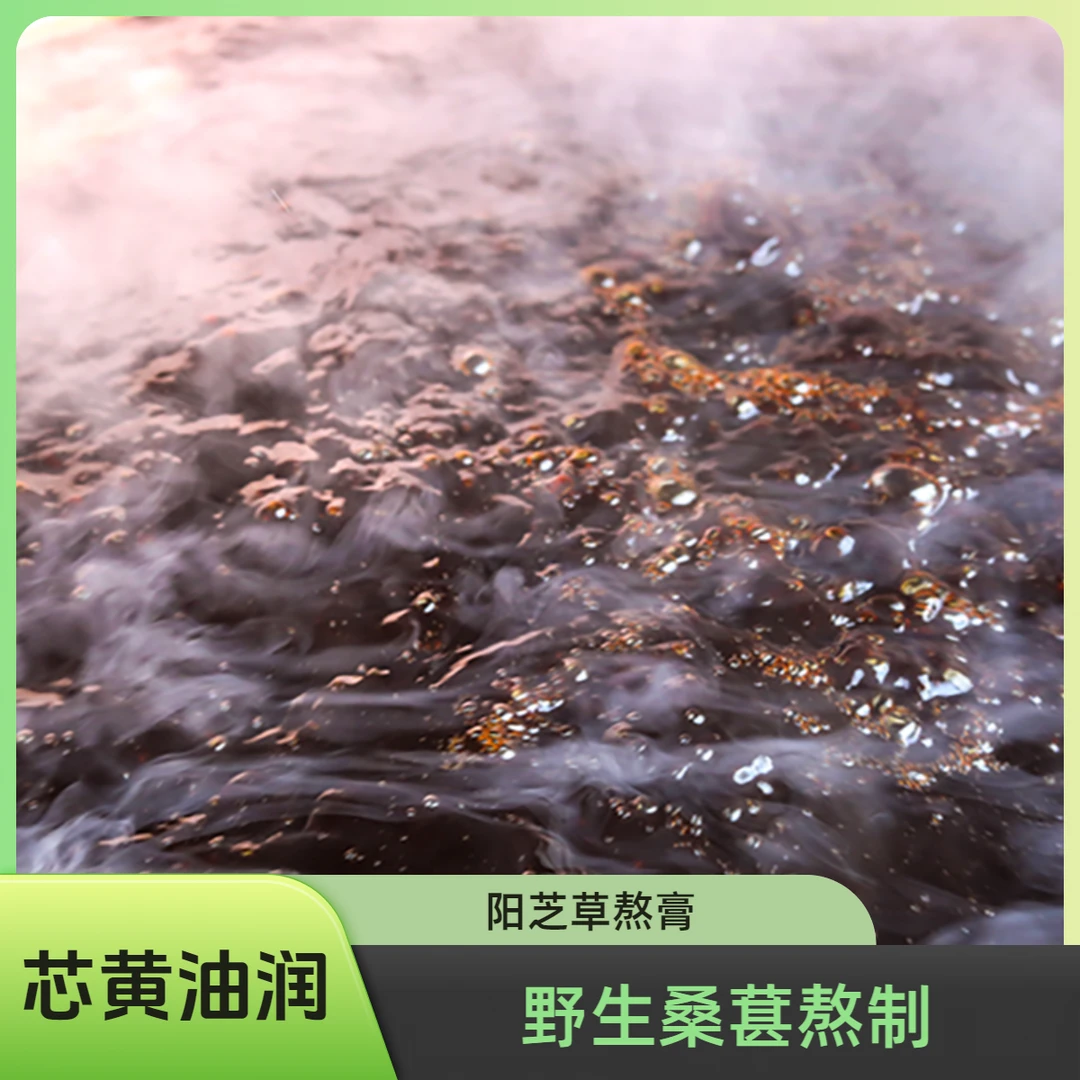 阳芝草加味野生桑葚膏古法熬制