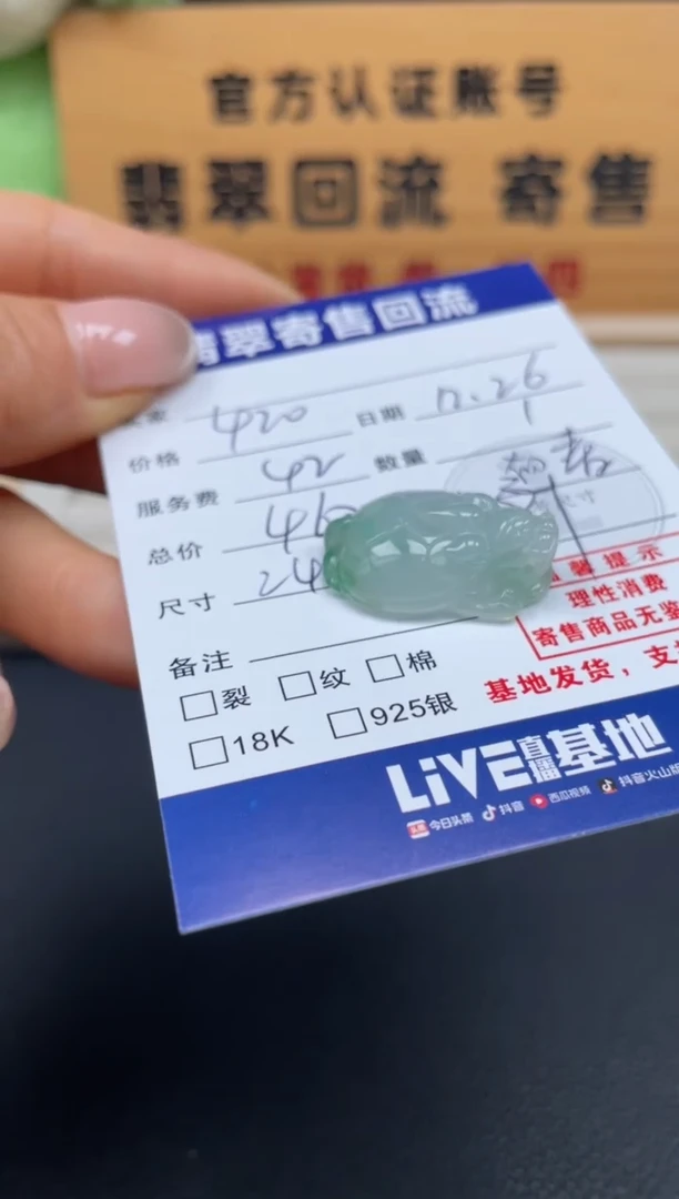 颈饰未镶嵌翡翠10152619