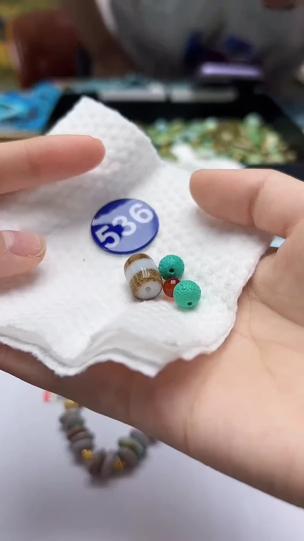 玛瑙/玉髓珠子未镶嵌536随机发