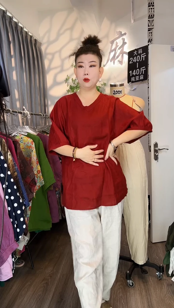 亚麻大码女装系列。
