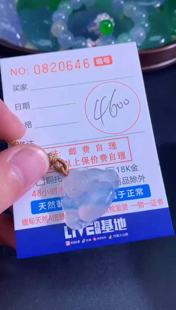 颈饰未镶嵌翡翠天然A货翡翠