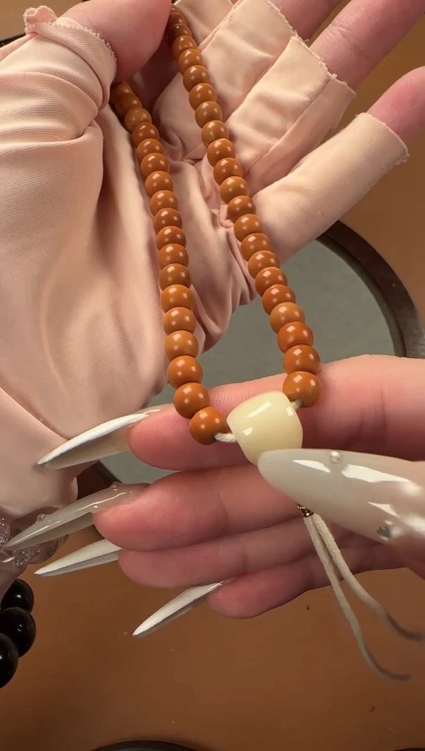 手串橄榄核6.5mm核尖手持款，老挝料