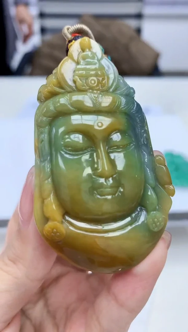 【闪购商品】定制翡翠未镶嵌4852kk-毛货挂件49