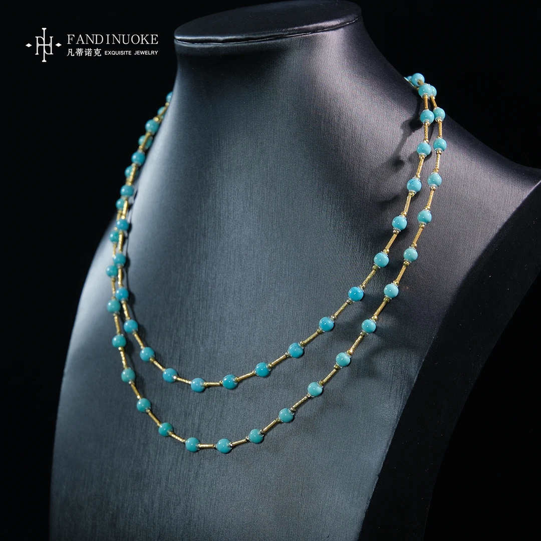 【加加专属】16 MJ18254-绿松石设计款DIY项链—多样性发一件-4mm+