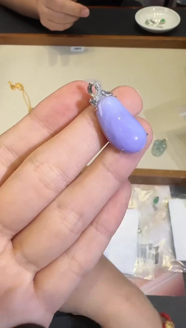 颈饰18K金镶嵌翡翠X1207-512-470