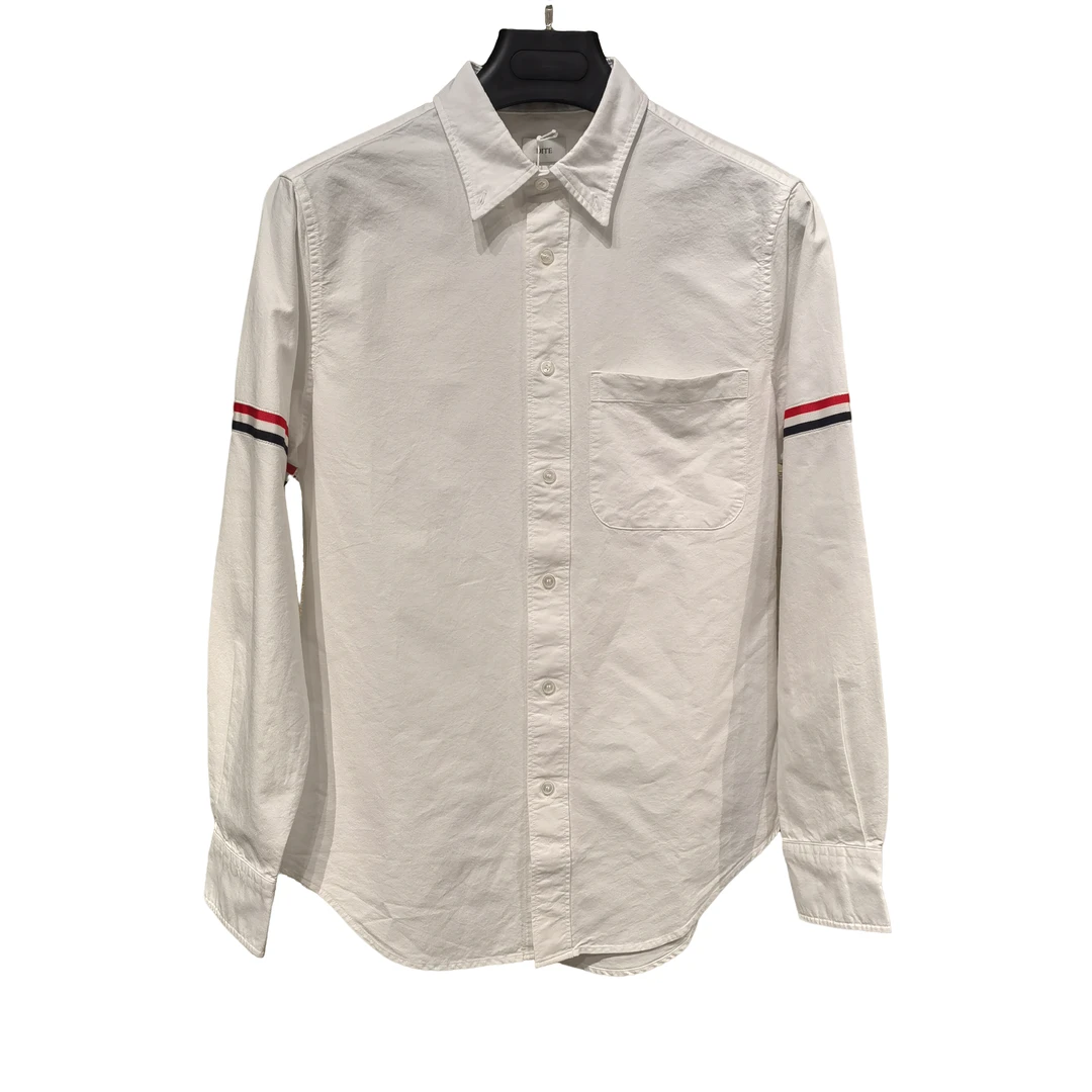 白色长袖衬衫D4233477-10