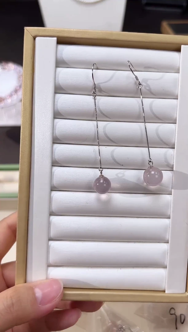 银S925镶嵌耳饰水晶悦449 多样性发一件