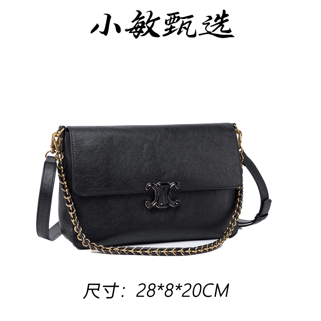 【小敏精选】渠道货QYX-98076-黑色春夏单时尚单肩女包