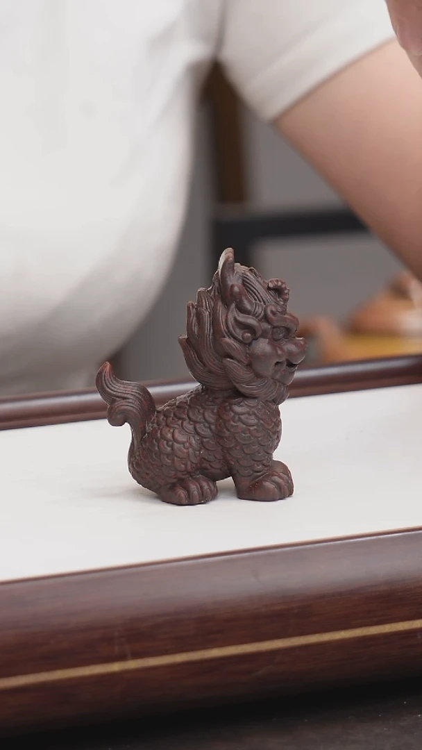 茶壶紫砂紫砂茶宠麒麟