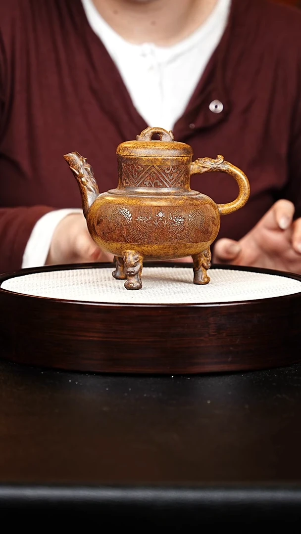 茶壶紫砂三足炉鼎