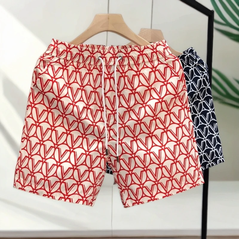 塞弗索罗温品质休闲薄款花短裤男潮流外穿五分裤夏季新款大裤衩