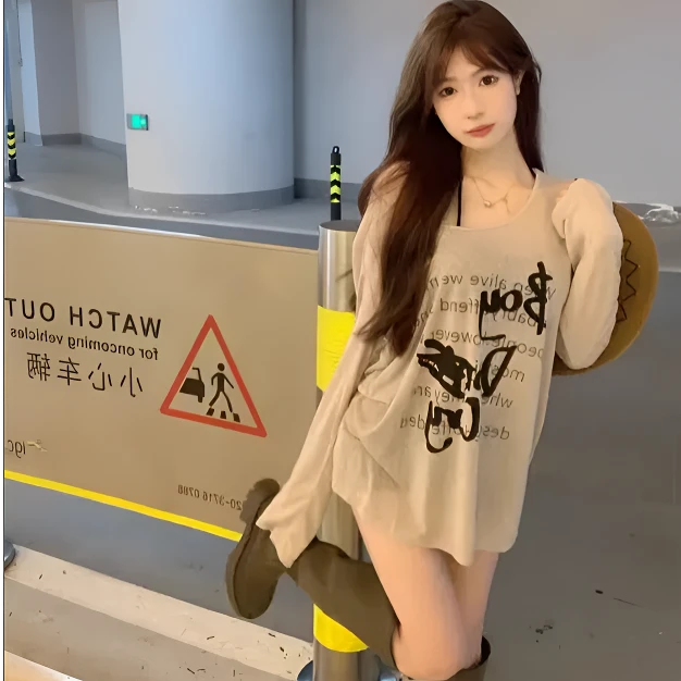 【梦境旗舰】两件防晒罩衫长袖T恤宽松上衣两件套装内搭吊带背心