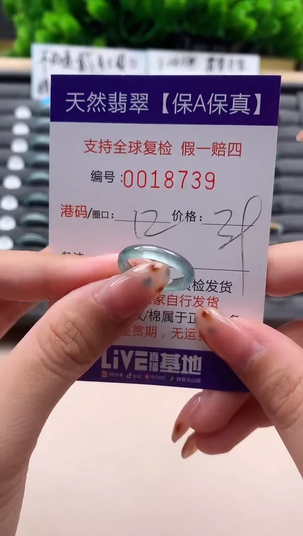 未镶嵌戒指翡翠天然  18739