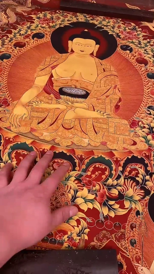 装裱画精美唐卡tk16095