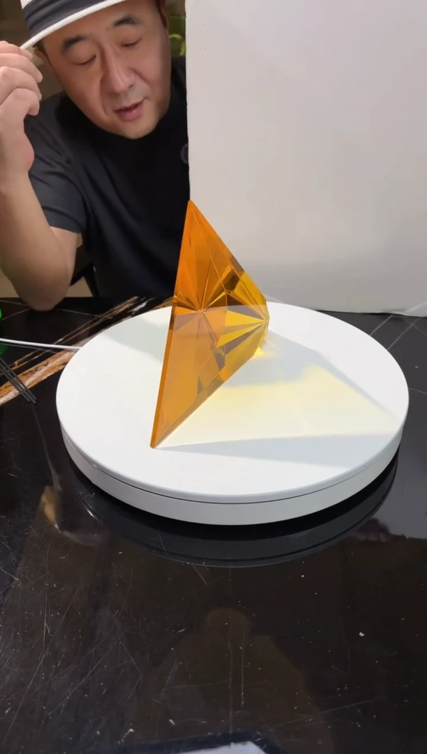 【闪购商品】茶宠AJ1112022棱镜艺术琉璃摆件