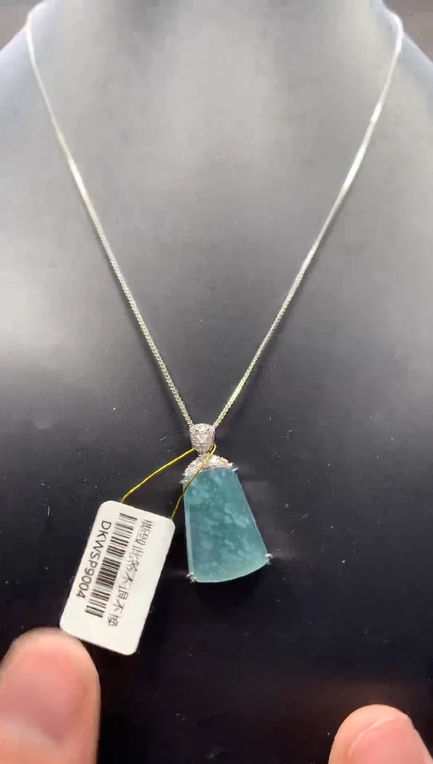 未镶嵌挂件翡翠福利翡翠雪花棉无事牌