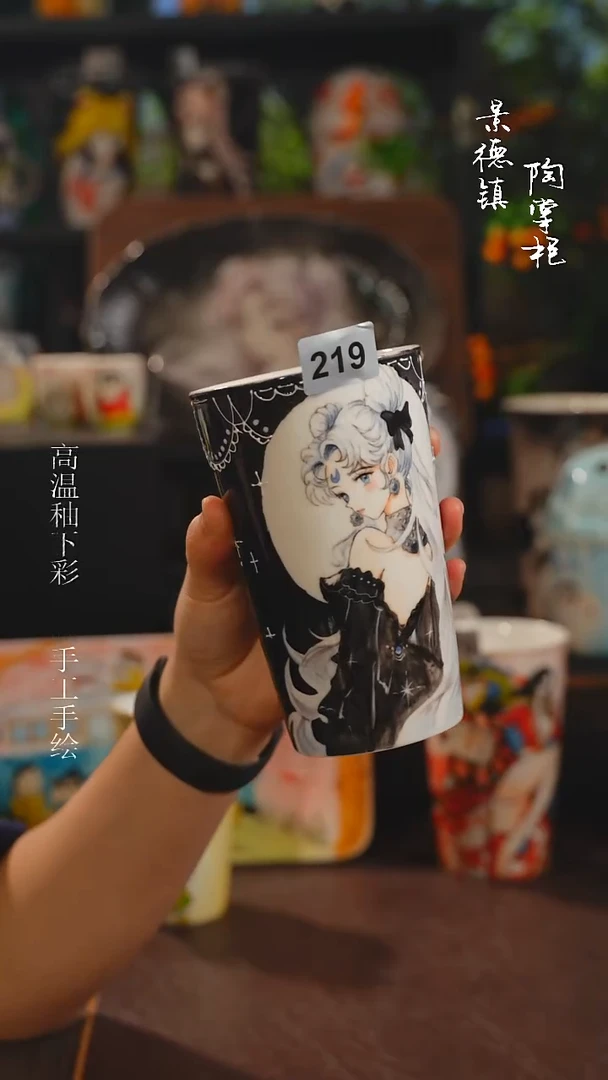 景德镇高温釉下彩纯手工手绘219