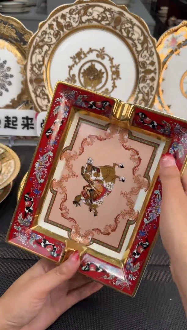 【闪购商品】瓷片烟灰缸福利款微瑕