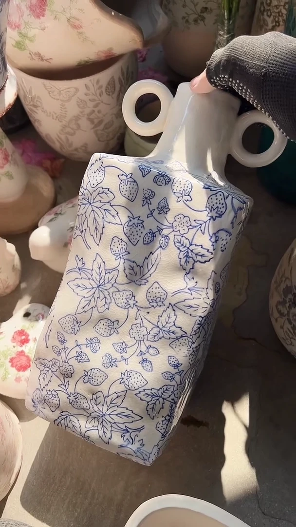 【闪购商品】陶瓷花盆高32cm内口4cm