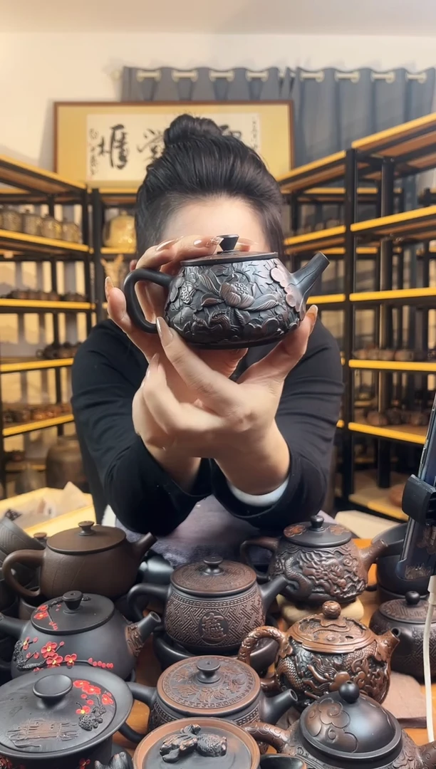 【闪购商品】壶瑕疵无礼盒  荷花石瓢 2号