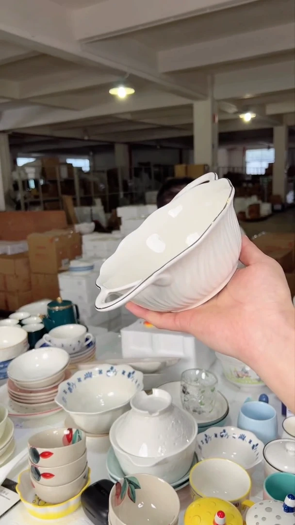 【闪购商品】硕加水纹8.5英寸双耳碗（戈蕊）