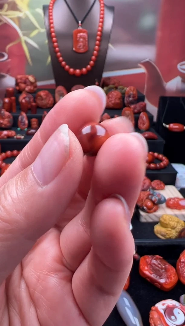 未镶嵌单珠南红玛瑙元*?单珠