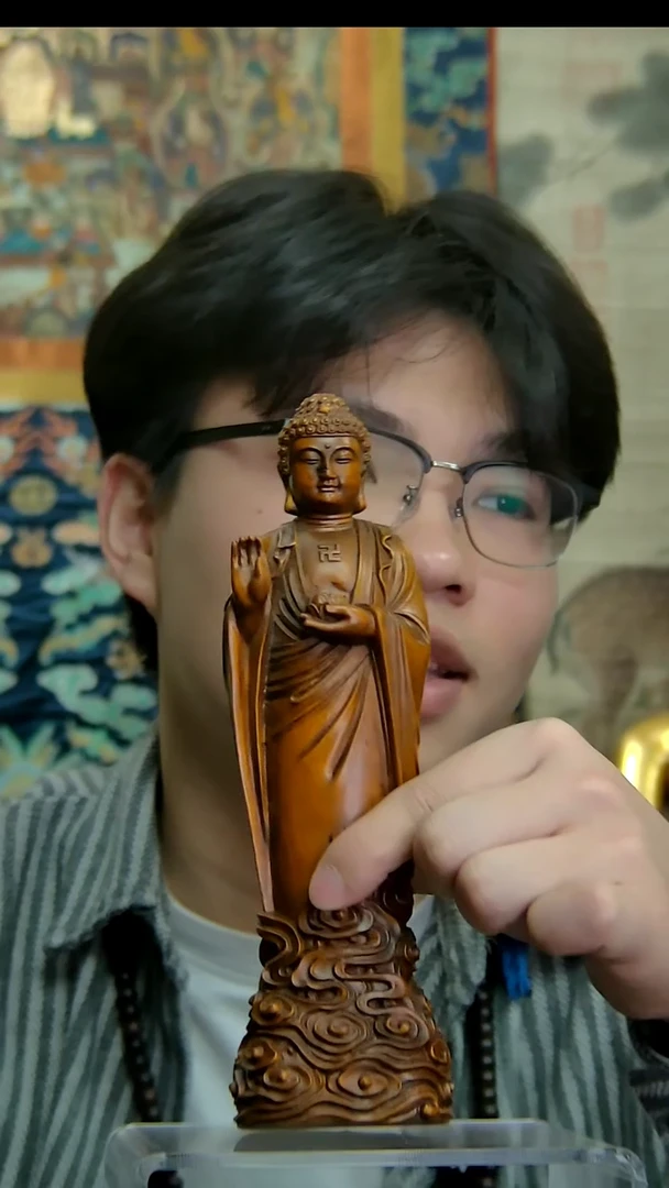 【闪购商品】木阿弥陀佛铜像造像造像造像