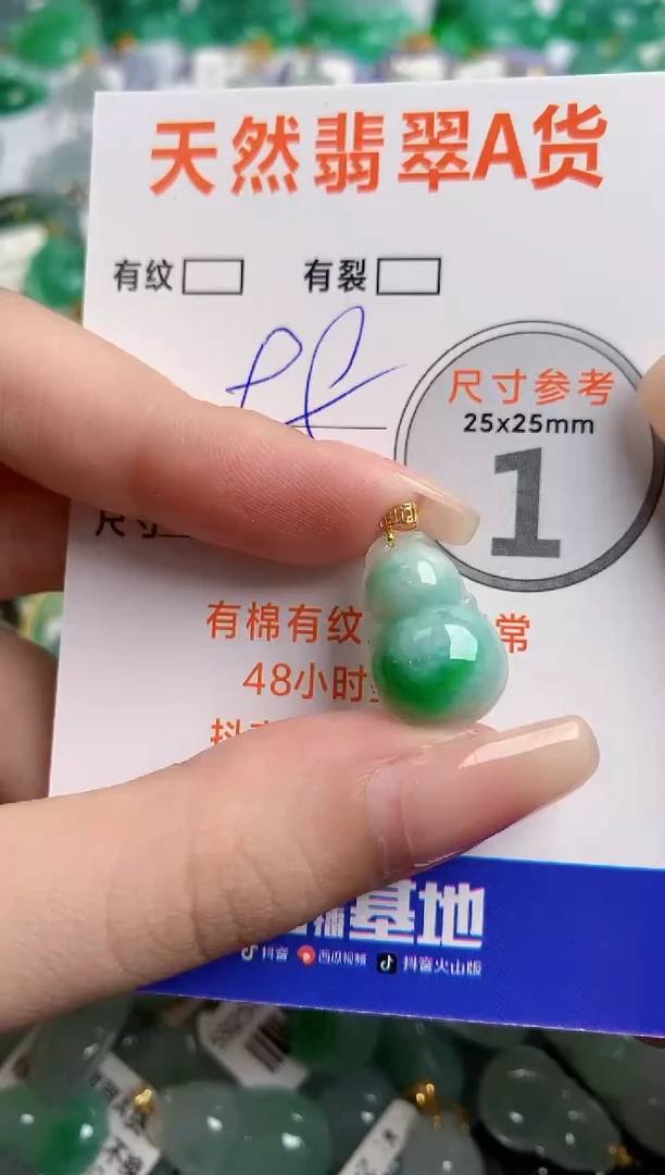 翡翠18K金镶嵌颈饰13006084
