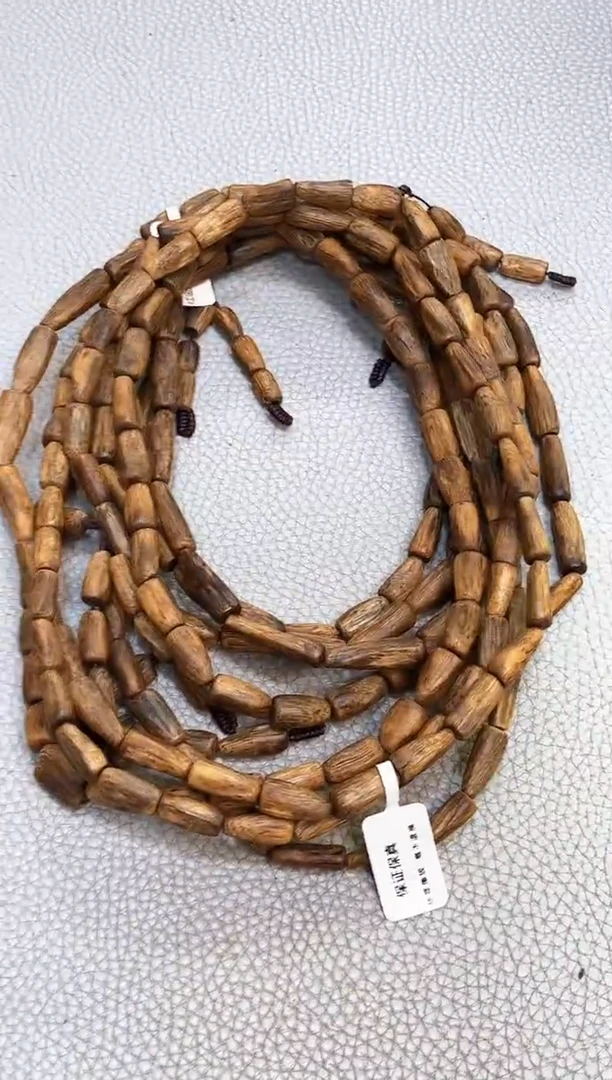 沉香手串棋楠树心料红金猊随型多圈多样性发其一