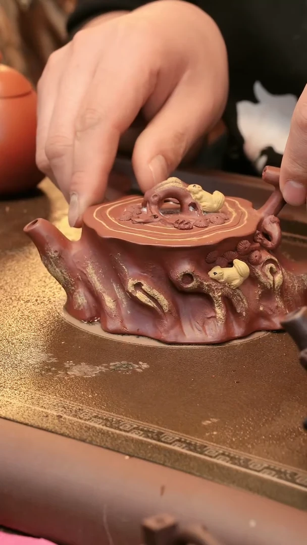 【闪购商品】紫砂茶叶盒喀左原矿手工