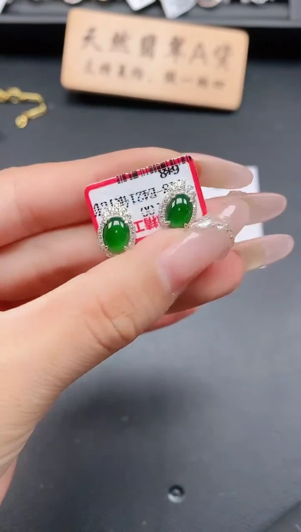 银S925镶嵌戒指翡翠111111