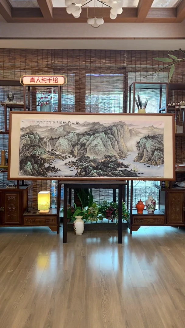 国画国画纯手绘纯实木205*85cm
