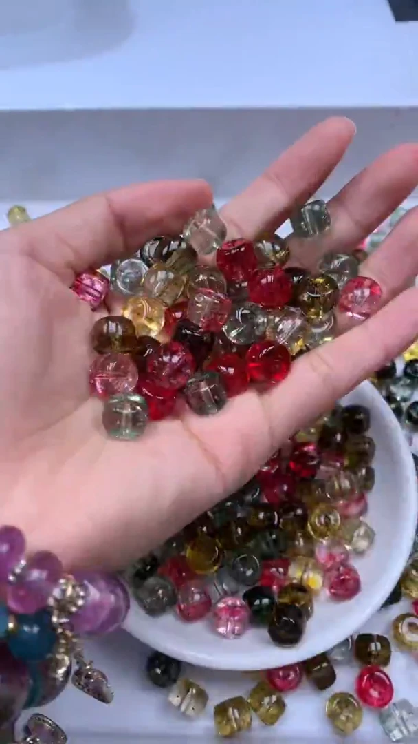 颈饰未镶嵌水晶W1623老矿多宝碧玺老型10*8mm*10颗