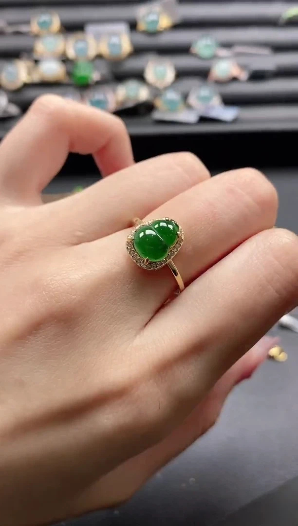 【闪购商品】翡翠戒指银S925镶嵌1111