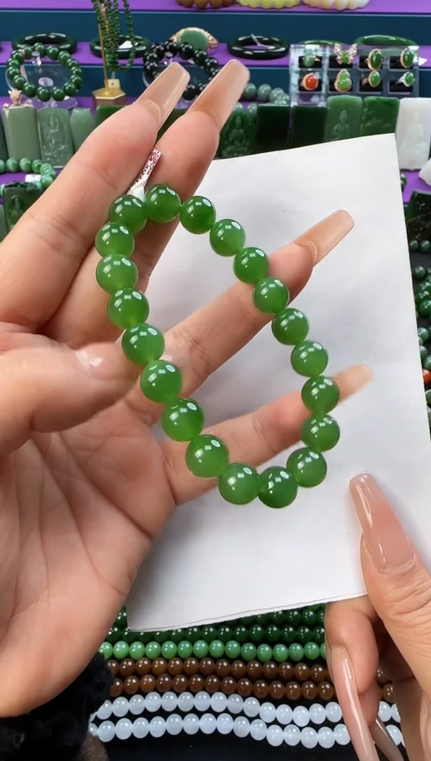 未镶嵌手串和田玉卡10单圈手串