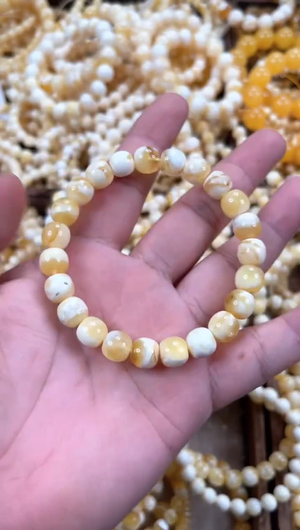 裸石琥珀未镶嵌启*A125  9.5左右老型