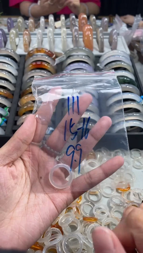 玛瑙/玉髓戒指未镶嵌111