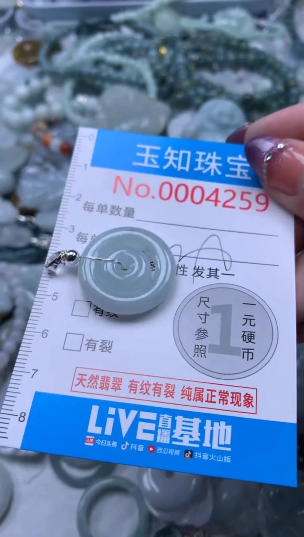 翡翠未镶嵌吊坠(不含链)4259