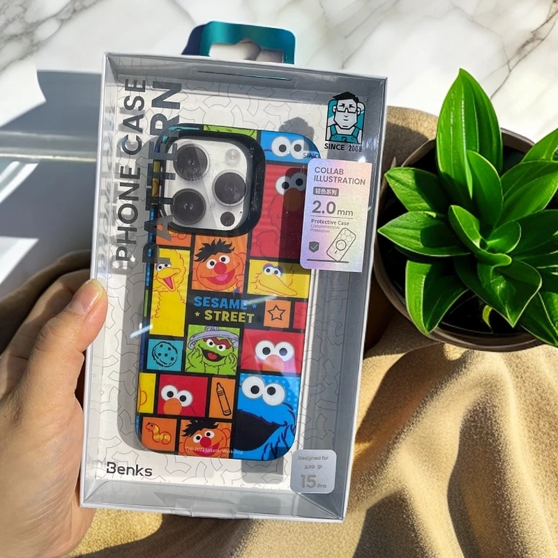 适用于苹果15pro芝麻街手机壳