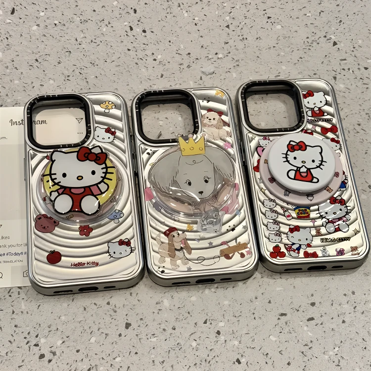 ins可爱猫咪皇冠小狗适用iPhone16promax手机壳15Pro日韩14支架13